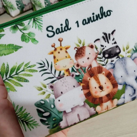 Necessaire Personalizada Lembrancinha Infantil Safari