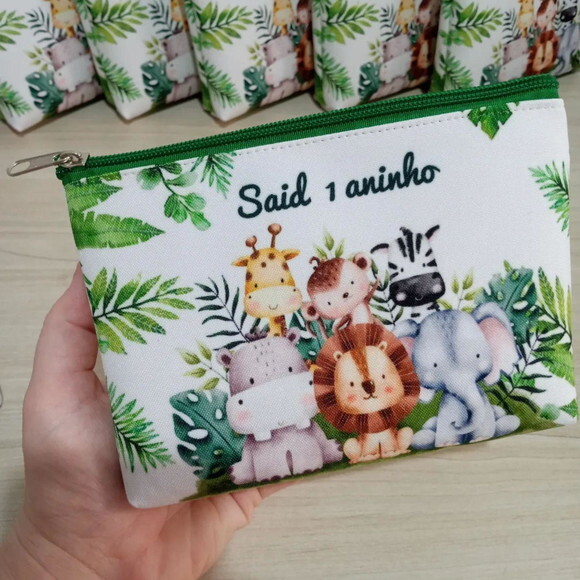 Necessaire Personalizada Lembrancinha Infantil Safari