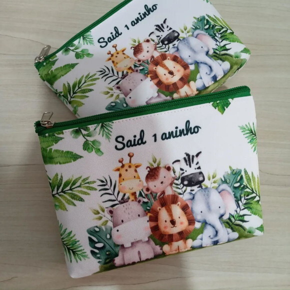 Necessaire Personalizada Lembrancinha Infantil Safari