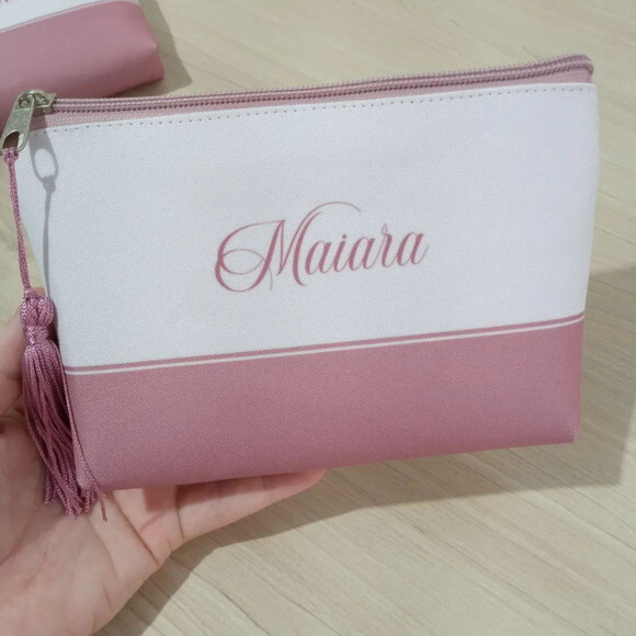 Necessaire Personalizada Rosa Queimado, Rosê Madrinhas