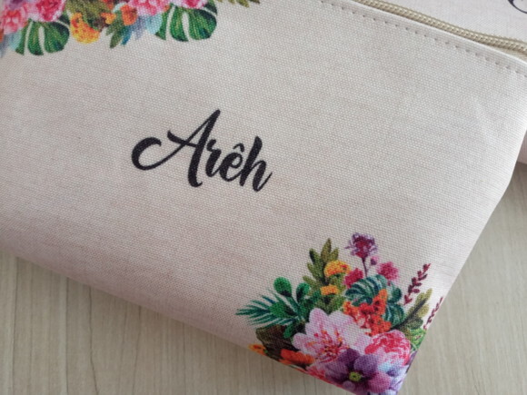 Necessaire Personalizada, Lembrancinha | Estampa Rustica Jut