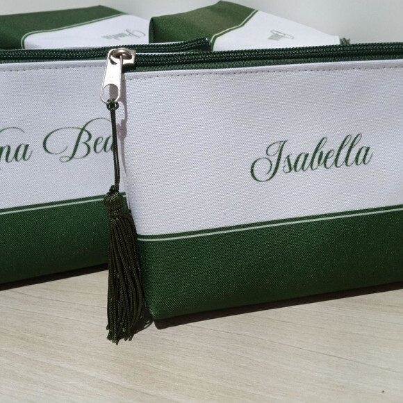 Necessaire Verde Oliva, Musgo Personalizada