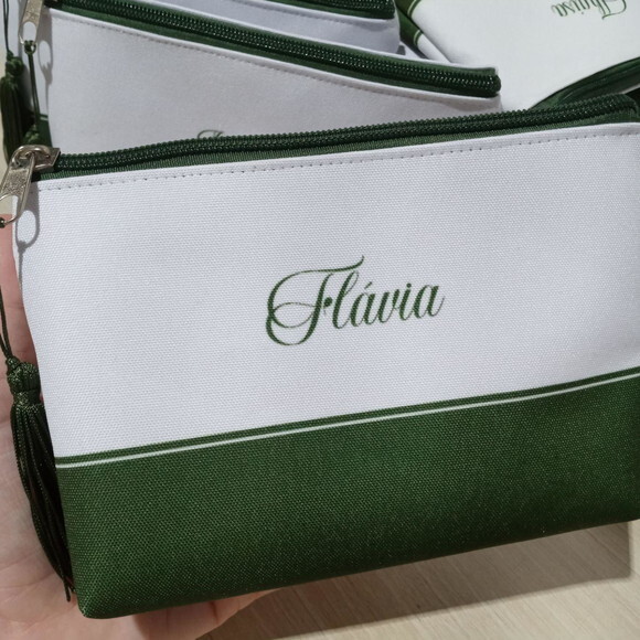 Necessaire Verde Oliva, Musgo Personalizada