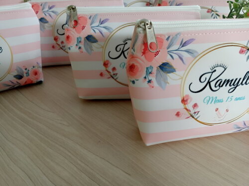 Bolsinha Necessaire Personalizada Aniversario Casamento