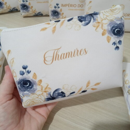 Bolsinha Necessaire Personalizada Azul