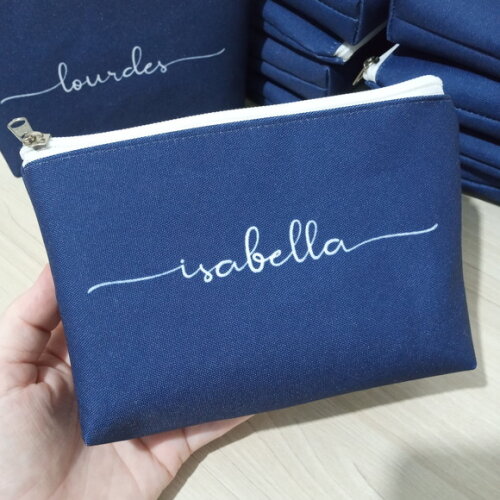 Bolsinha Necessaire Personalizada Azul
