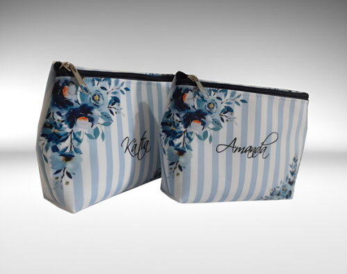 Bolsinha Necessaire Personalizada Azul