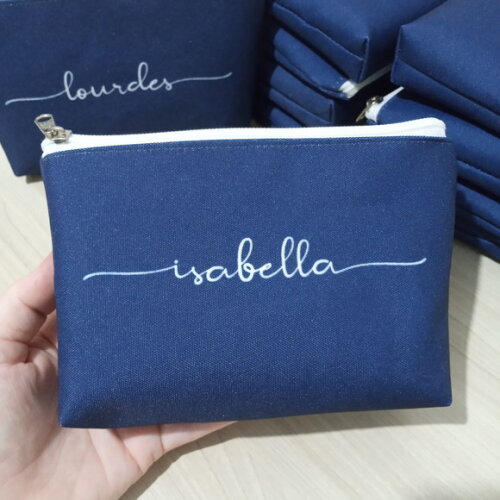 Bolsinha Necessaire Personalizada Azul