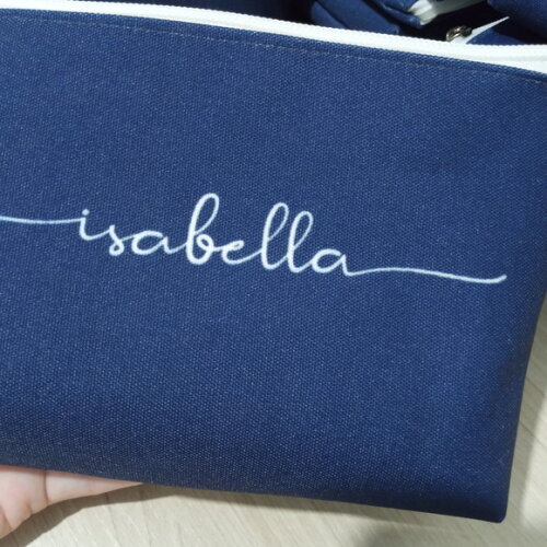 Bolsinha Necessaire Personalizada Azul