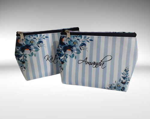 Bolsinha Necessaire Personalizada Azul