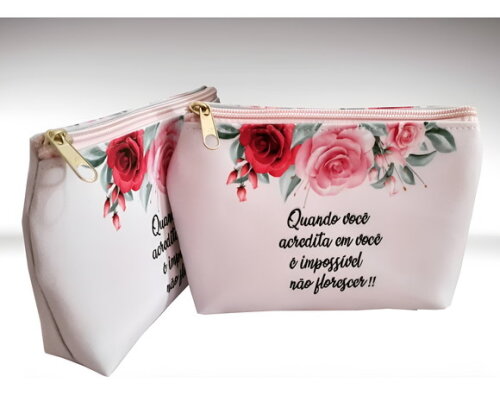 Bolsinha Necessaire Personalizada Floral