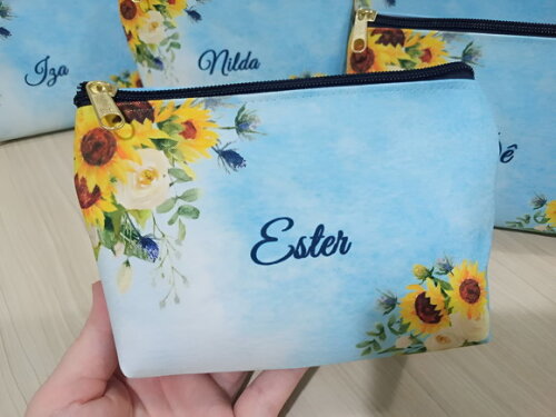 Bolsinha Necessaire Personalizada Girassol