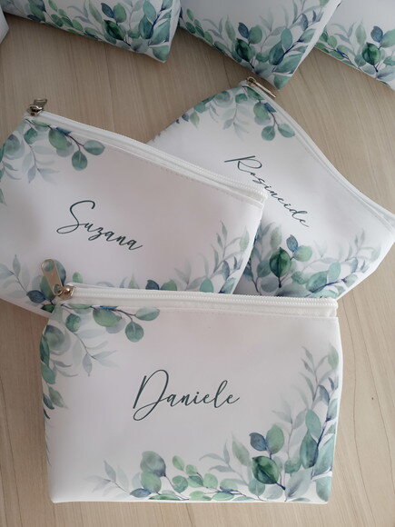 Bolsinha Necessaire Personalizada Verde Oliva
