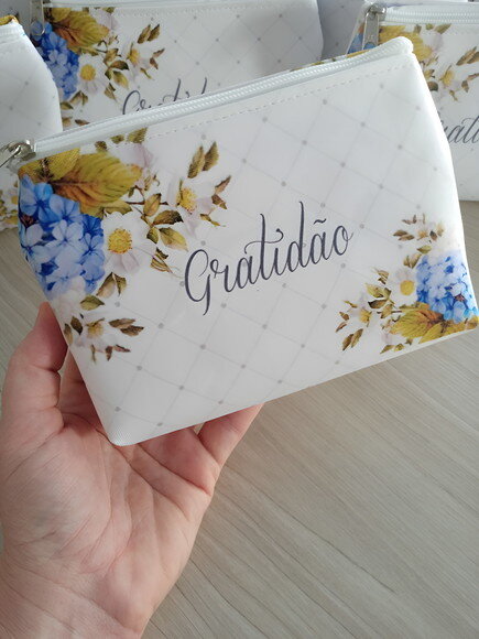 Bolsinha Necessaire Personalizadas Azul