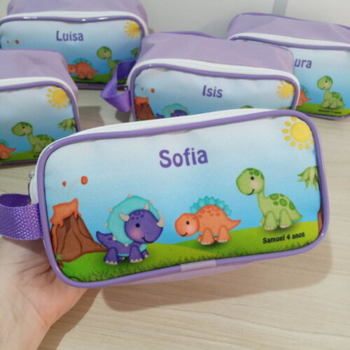 Estojo Infantil Personalizado Dino Baby