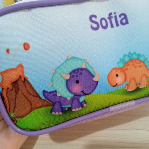 Estojo Infantil Personalizado Dino Baby