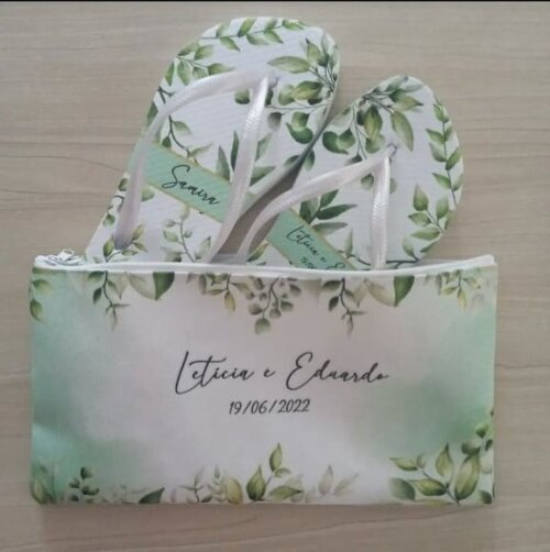 Kit Chinelo Personalizado + Nécessaire Porta Chinelo