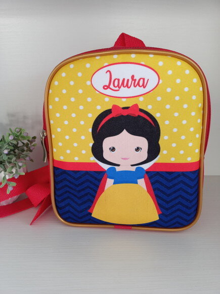 Mochilinha Personalizada Branca de Neve