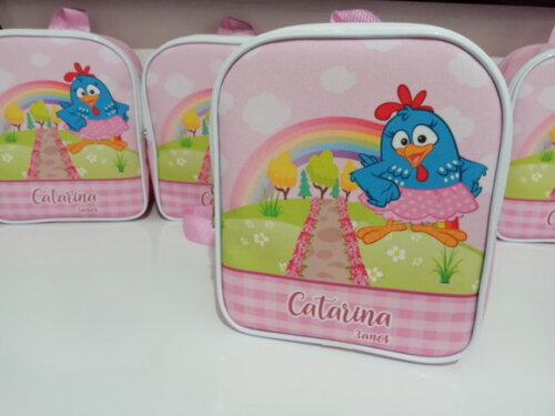 Mochilinha Personalizada Galinha Pintadinha