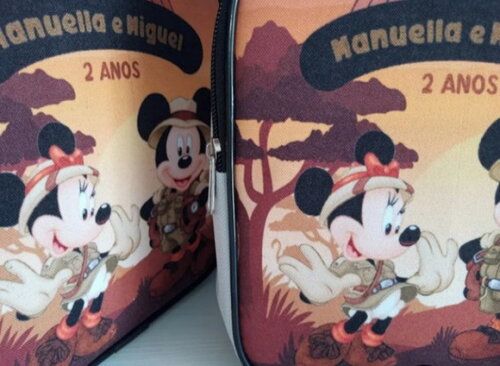 Mochilinha Personalizada Safari Mickey