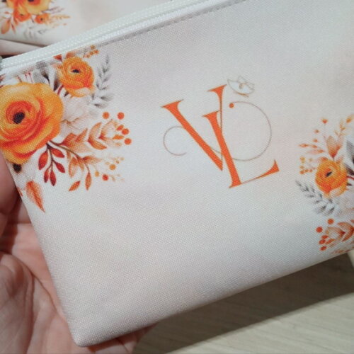 Necessaire Laranja Personalizada para Lembrancinha e Brindes