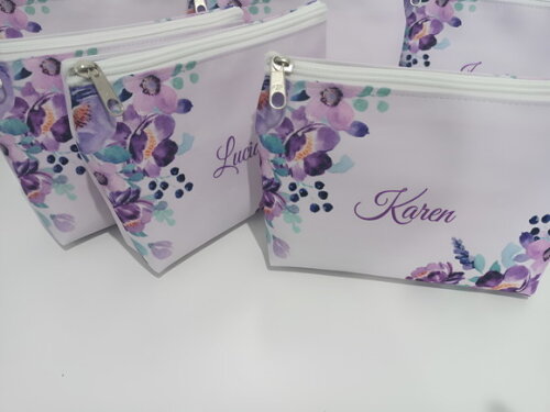 Necessaire Madrinha Personalizadas Lavanda Lilás Roxa