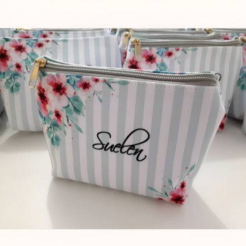 Necessaire Personalizada Floral, Listras