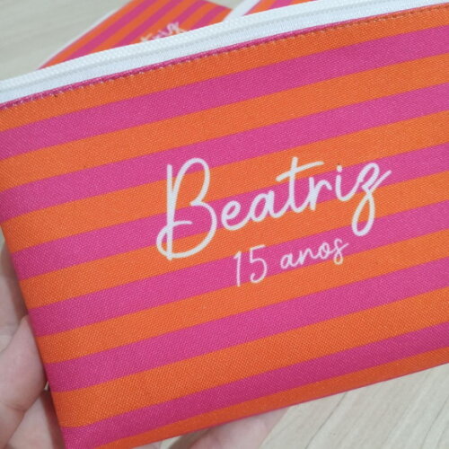 Necessaire Personalizada Lembrancinha Aniversário 15 Anos