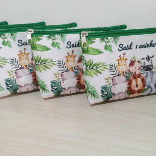 Necessaire Personalizada Lembrancinha Infantil Safari