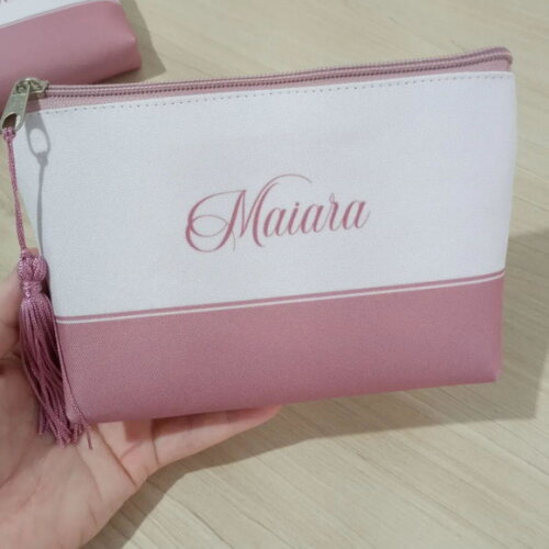 Necessaire Personalizada Rosa Queimado, Rosê Madrinhas