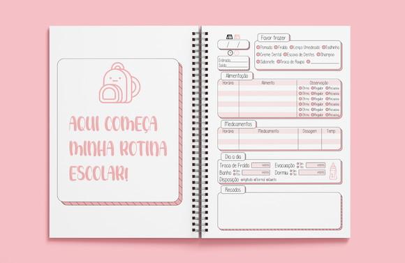 Agenda Escolar Berçário - Miolo em Arquivo Digital