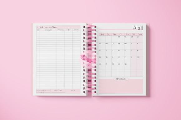 Agenda Rosa Visão Semanal 2027 - Miolo Arquivo Digital