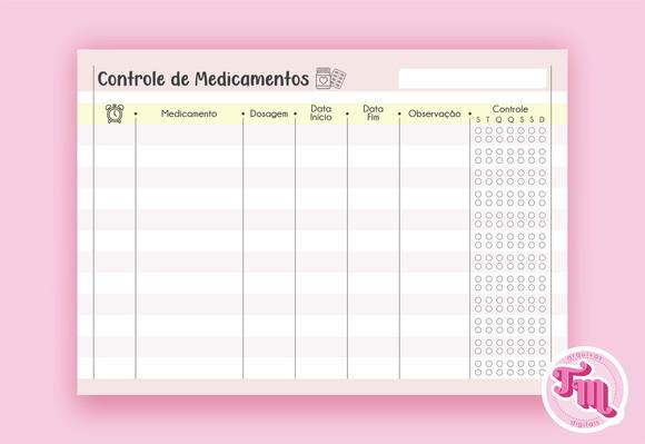 Bloco Controle de Medicamentos - Arquivo Digital