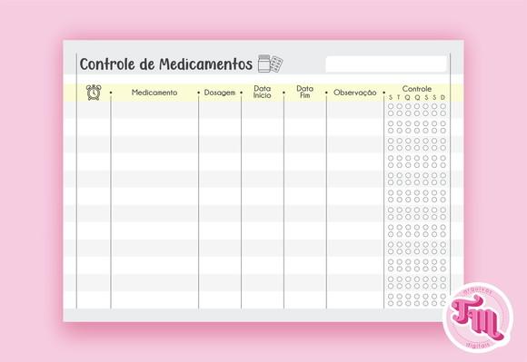 Bloco Controle de Medicamentos - Arquivo Digital