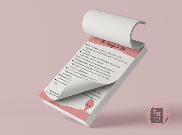 Bloco Cuidados pós Limpeza de Pele - Miolo Digital