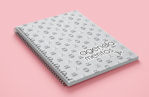 Caderno Agendamento Barbearia - Miolo em Arquivo Digital