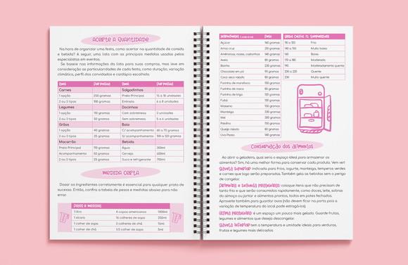 Caderno de Receitas Pink Funny - Miolo em Arquivo Digital