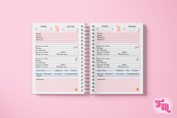 Caderno Pedidos Crochê - Miolo Arquivo Digital