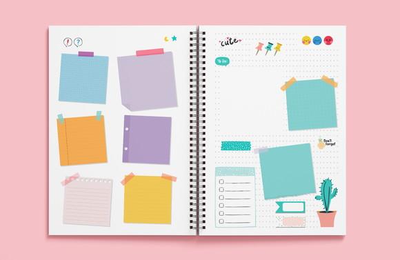 Caderno Post It - Miolo em Arquivo Digital