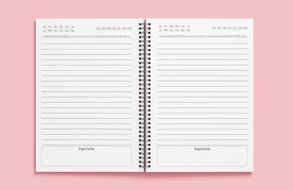 Caderno Simples Cinza - Miolo em Arquivo Digital