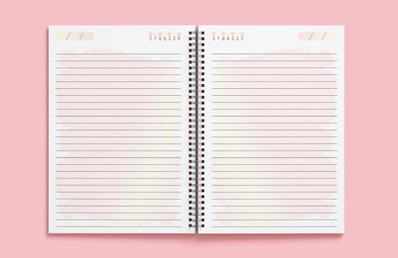 Caderno Simples Colorido - Miolo em Arquivo Digital