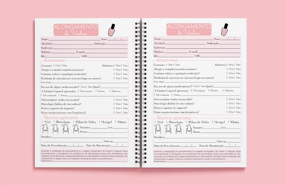 Ficha Anamnese Manicure - Miolo em Arquivo Digital