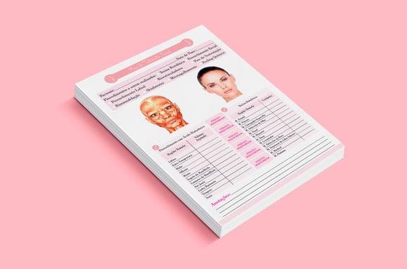 Ficha Plano de Aplicação Botox Ácido Hialu - Arquivo Digital