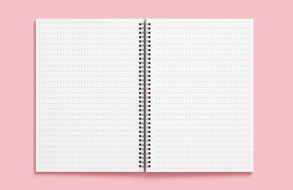 Kit 3 Cadernos Pontilhado/Quadriculado/Pautado - Digital