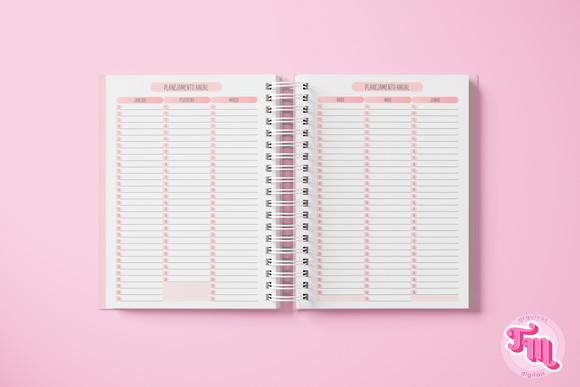 Miolo Rosa Agenda 2026 Visão Semanal - Arquivo Digital