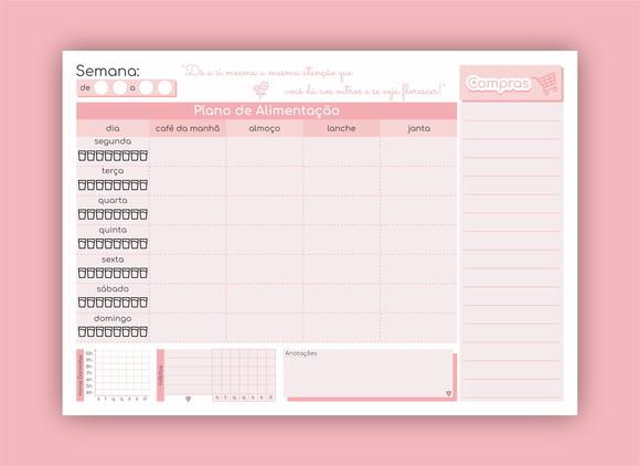 Planner Alimentar Semanal - Arquivo Digital