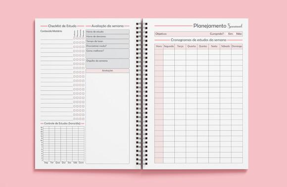 Planner de Estudos - Miolo Digital