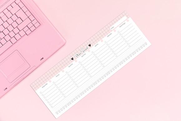 Planner Semanal Mesa - Arquivo Digital