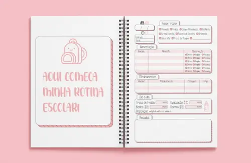 Agenda Escolar Berçário - Miolo em Arquivo Digital