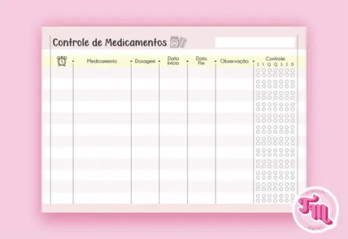 Bloco Controle de Medicamentos - Arquivo Digital